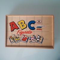 Gioco in legno ABC figurato + libro