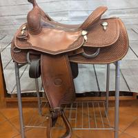 Sella western Billy Cook misura 16" basket chiara