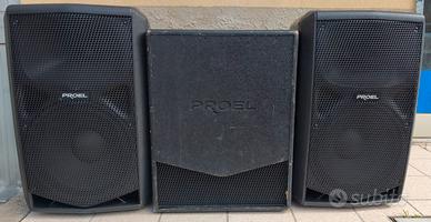 Proel Flash 12A + Subwoofer Flash 15SA