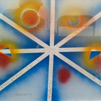 dipinto del  pittore  ATTIVISSIMO (1951-1992)