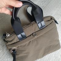 Borsa donna verde militare in tessuto imbottito