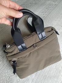 Borsa donna verde militare in tessuto imbottito