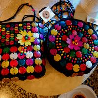 BORSE NUOVE ESEGUITE A MANO Tracolla  E CERNIERA