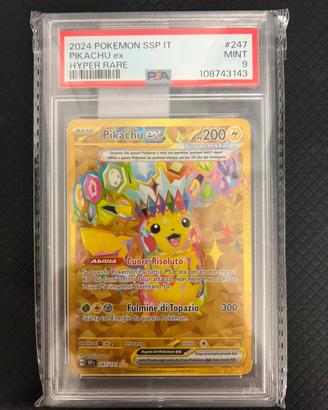 Pokemon Pikachu ex 179/131 ita PSA 9