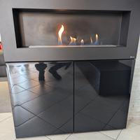 Biocamino con mobile incorporato 