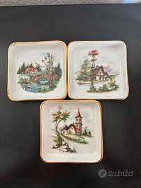 Piattini quadrati H&C Selb Heinrich Bavaria