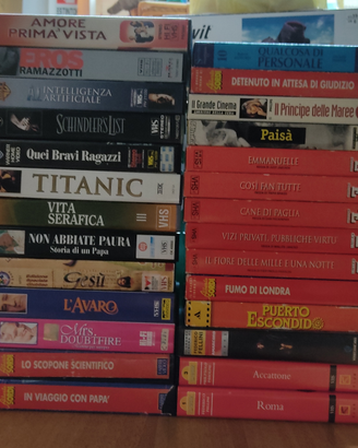 Cassette VHS originali vari generi