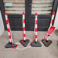 set 4 paletti di segnalazione