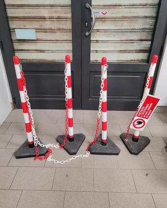 set 4 paletti di segnalazione