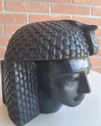 Scultura faraone egizio pietra nera