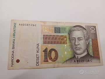 Banconota 10 KUNA CROAZIA