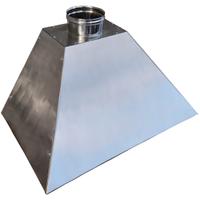 Cappa in acciaio inox per barbecue