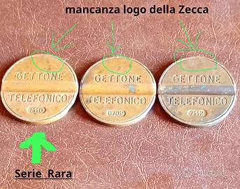 Lotto 3 Gettoni Telefonici Italia: 7110 7112 6709