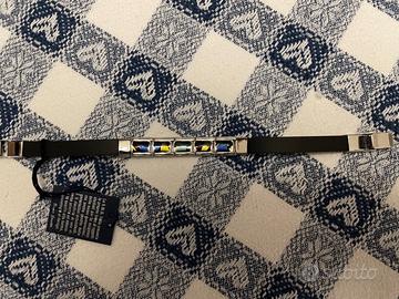 Bracciale uomo in caucciù e acciaio