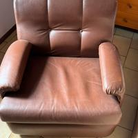 Poltrona in pelle