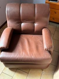 Poltrona in pelle