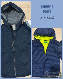 Piumino d’oca e parka 4-5 snni