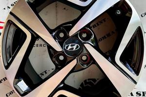 4 CERCHI IN LEGA ORIGINALI RAGGIO 15 HYUNDAI I10