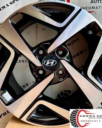 4 CERCHI IN LEGA ORIGINALI RAGGIO 15 HYUNDAI I10