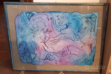Quadro astratto materico di Apolloni Paolo 1993