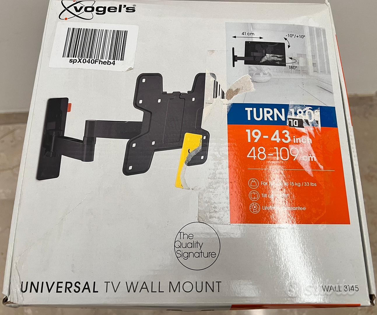 Vogel's WALL 3145 Supporto TV Monitor a Parete Girevole 19 a 43