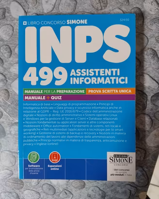 Libro INPS 499 Assistenti informatici
