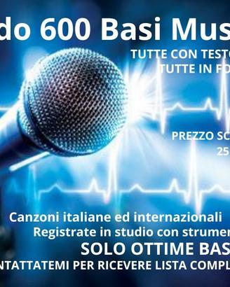 600 Basi Musicali MP3 con Testo Karaoke