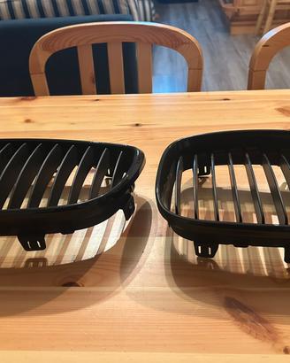 griglie paratia radiatore  BMW serie 1 TOTAL BLACK