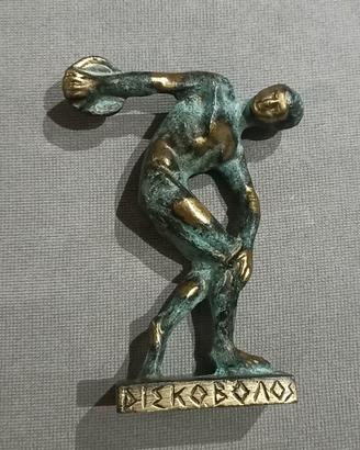 Statua Bronzo del classico lanciatore del disco 