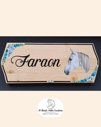 Targhe da box per cavalli dipinte a mano