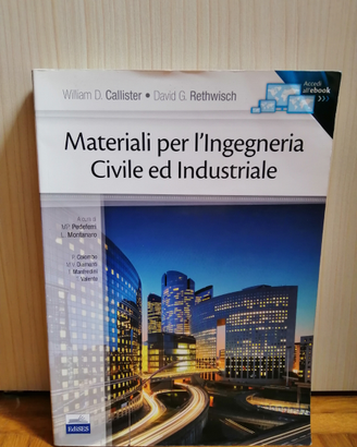 Libro Chimica MATERIALI PER L'ING. CIVILE ED IND
