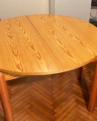 Tavolo rotondo estensibile legno chiaro Arclinea