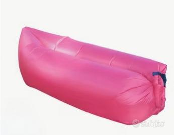 materassino gonfiabile a vento fucsia