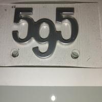 Logo 595 Abarth originale ricambio Fiat Abarth 