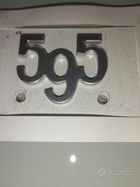 Logo 595 Abarth originale ricambio Fiat Abarth 