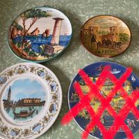 Piatti souvenir vintage da parete