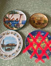Piatti souvenir vintage da parete