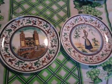 2 Piatti in ceramica d'autore Luigi Gerbino