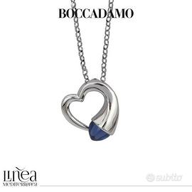 Collana con cuore piccolo e cristallo 