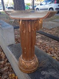 antica acquasantiera in ceramica grottaglie duce