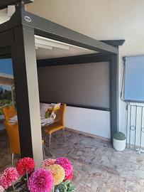 Pergola autoportante retraibile