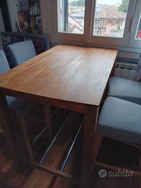 tavolo alto con 4 sedie bar 