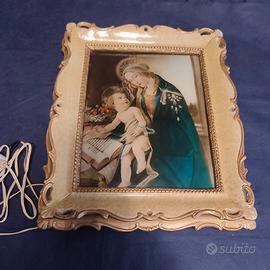 Capezzale raffigurante Maria e Gesù