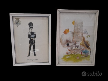 Set di due cornici decorative.