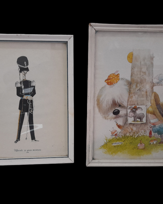 Set di due cornici decorative.