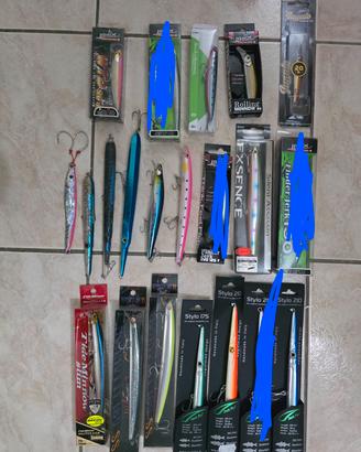 artificiali da spinning, shimano,  jack fin , ima 