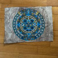 Calendario Azteco dipinto su carta di corteccia