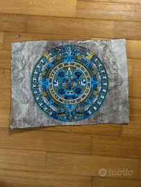 Calendario Azteco dipinto su carta di corteccia