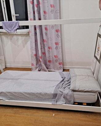 letto a capanna per bimbo/bimba 