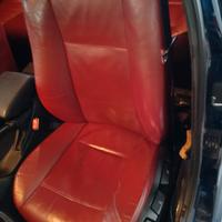 sedili in pelle rossa bmw e46 